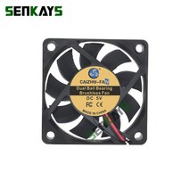 배기팬 환기팬 송풍기 부품 듀얼 볼 베어링 DC 5V 12V 60mm 팬 냉각 쿨러 컴퓨터 CPU 케이스 전원 공급 장, 04 12V 2100RPM_01 Ball Bearing