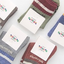 오너클랜 아동용 발목배색 중목양말 5-6세용 랜덤 5켤레[WC60AA3]