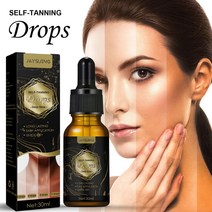 패스트 탄 글로우 드롭 선리스 스킨 태닝 오일 리퀴드 다크 셀프 태너 워터 세럼 페이스 바디 실내 로션 3 F8Q2, [01] 30ml