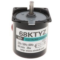 STK 저속 AC 220v 28w 마이크 자석 동기 모터 15-80RPM, 60rpm