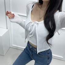 그레이스 하티가디건세트 크롭 골지나시 가디건세트 데일리룩