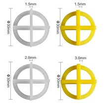 100pcs 재사용 가능한 타일 크로스 웨지 1.5mm 2mm 3mm 레벨러 건설 도구 수평 시스템 바닥 벽, 08 White 2mm