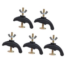 GHSHOP 5 X CNC 밀링 조각 기계 프레스 플레이트 클램프 부목 플랫폼 Accs, 블랙, 아크릴로 니트릴 부타디엔 스티렌 플라스틱 나일론