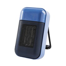 가정용 열풍기 전기 소형 미니 500W 220V 전기 히터 팬 가정용 미니 사무실 데스크탑 휴대용 라디에이터 뜨, 04 파란_01 미국