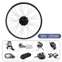 전기 접이식 배달 자전거16in 변환 키트 LCD3 250w 모터 휠 자전거 엔진, 05 36V 250W S830, 02 Rear