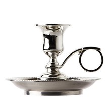 실버 챔버 촛대 7.5 cm 테이퍼 양초용