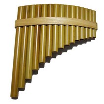 팬플룻 수제 피리 인디언 민속악기 연습 취미 파이프, G키(15튜브ㅣ왼손 베이스)