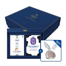 데르뜨 롤케이크 선물세트 (소잘우유 우유크림 360g 1개+매일우유 순 38% 370g 1개) [토끼 털모자 증정]_냉동