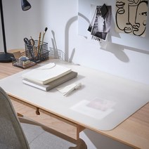 이케아 PLOJA 플뢰야 책상 패드 매트 화이트 투명 65x45cm