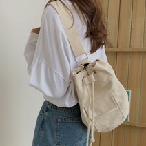 연이랜드 버킷 에코백 메신저백