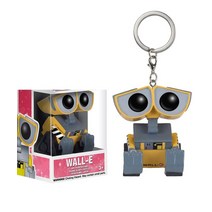 FUNKO POP 겨울왕국 키 체인 토이 스토리 월-E 재미있는 것들 미니언 드래곤 볼 나루토 원피스 액션 피규어 장난감 L02 선물, [25] wall-e