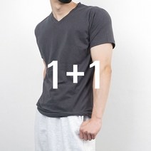 1+1 모달 남자머슬핏반팔 어깨넓어보이는반팔 목안늘어나는티