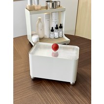아크릴 빈티지 수납함 가정용 대용량 마스크 수납 보관 정리함, 07. 검은색+빨간색 공
