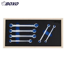 BOXO 복소 플레어 너트 렌치 세트 원목 트레이 별도 대만제 BX074