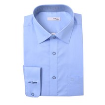 [듀퐁 셔츠] 긴소매 일반핏 풀로고 블루 와이셔츠 SE2SM12LS702SBU