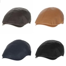 인조가죽 헌팅캡 가죽모자남자 레더모자