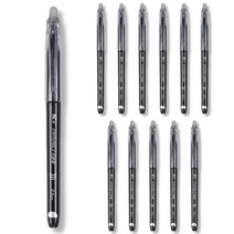 디티그린 지워지는 볼펜 0.5mm 12개입, 블랙 12p