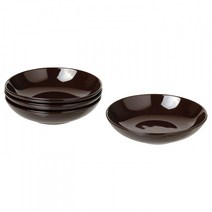 이케아 FÄRGKLAR 페리클라르 파스타접시 유광 브라운 19 cm