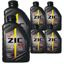 SK 지크 ZIC X7 LS 5W-30 디젤 가솔린 엔진오일 1L x6개