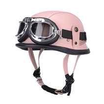 독일군 병정 모모쭌 오토바이 바이크 하이바 헬멧 할리 반모 여름 오픈스페이스 레트로 빈티지 헬멧 유광 무광 xxxl, BO