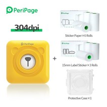 사진인화기 휴대용포토프린터 핸드폰 사진출력 사진인화기 peripage 304dpi 열, y-9s-종이 케이스