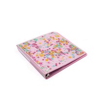 Packed Party Flower Shop 장식용 사무실 또는 학교 바인더 귀여운 3링 레터 사이즈 2.5cm(1인치) 팬시 종이용 포켓 포함 십대 소녀 및 여성을 위한 예쁜
