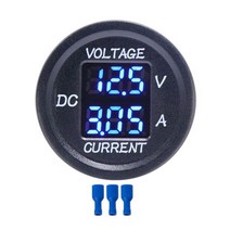 DC 9V ~ 48V 10A 디지털 전압계 전류계 측정기 LED 디스플레이 12V 24V 36V 전기 자전거 바이크 오토바이, 02 파란