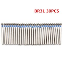 30pcs Dia.1.6mm 치과 다이아몬드 Burs 훈련 고속 핸드 피스 연마 화이트닝 도구 치아 미백을위한, BR31 30PCS