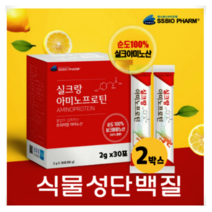 식물성단백질 실크랑아미노 프로틴파우더 단백질분말 고단백 담백질 단백질 보충제, 2박스, 2g x 30포