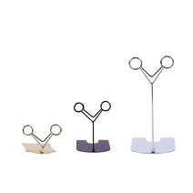 Y형 POP 골드 실버 블랙 네임택 메모 홀더 가격표 꽂이 쇼클립 베이커리, 블랙 15cm
