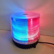 굴삭기 자석식 LED 경광등 투톤BR 지게차 안전장치 시가잭 3M 전후방 비상점멸등, 시가잭 차량용 싸이키 블루 레드 1개