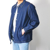 세미 오버핏 남성 똑딱이버튼 캐주얼 청자켓