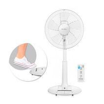 계절드림 발터치 가정용 저소음 리모컨 선풍기, 화이트