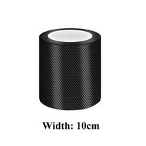3cm 5cm 7cm 10cm 탄소 섬유 스트립 안티 스크래치 보호 필름 드라이 디테일링 비닐 랩 테이프 자동차 도어 에지 가드 스티커, 폭 10cm, 길이 x 10m