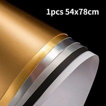 54x78cm 반사판 사진 스튜디오 멀티 포토 접이식 작물 골판지 반사판 종이 카드 배경 블랙 실버, Black_54x78cm