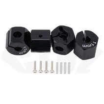 알루미늄 휠 육각 드라이브 허브 핀 나사 포함 RC 자동차 크롤러 HSP HPI Tamiya Traxxas 슬래시 5mm 6mm 7mm 8mm 9mm 10mm 11, Black 11mm