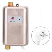 전기 온수기 3800w 전기 온수기 순간 탱크리스 인스턴트 온수기 주방 욕실 샤워 흐름, 금, au 플러그