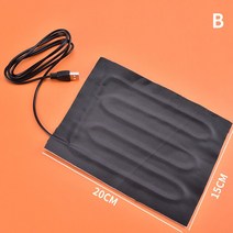 찜질팩 손난로 전기장판 1/2PCS -5V-12V USB Warme 파스타 패드 Snel Verwarming 탄소 섬유 Pad Veilig Warmer Pads, [01] as pic