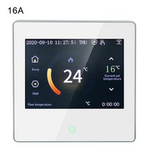 온도센서 스마트홈 iot 섭씨/화씨 LED 터치 스크린 WiFi 스마트 온도 조절기 난방 알렉사 구글 홈, 03 White16A