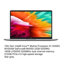 샤오미 레드미북 프로 14 2022 노트북 인텔 i5-12500H/i5-12450H 아이리스 Xe/GeForce MX550 16G RAM SS, 한개옵션5, 한개옵션4, 한개옵션3, 한개옵션2, 한개옵션1, 03 i5-12450H MX550
