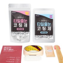 [꿈꾸는하우스] 셀프타일줄눈코팅제 샤이니 바닥테두리용, 90g, 화이트레인보우