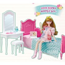 화장대 침대 소꼽 역할 놀이 미미 침실 4세선물 역할놀이 소꼽놀이교구 여아선물