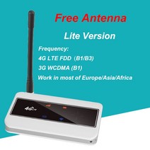 와이파이 증폭기 공유기 인터넷 TIANJIE 4G LTE 라우터 150Mbps 미니 모바일 핫스팟 휴대용 자동차 Mifi 모뎀 Ulocked 무선 동글 3G, [05] Lite Version White