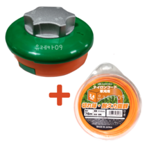 꼬마대장 나일론커터 예초기 뭉치 알루미늄형 + 카타야마 일제 줄날 끈날 사각형 2.4x76M 세트