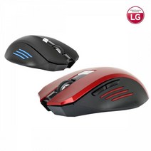 LG 무선 마우스 CM-2200 2.4Ghz/5버튼/dpi변경/엘지마우스/LG마우스, 레드
