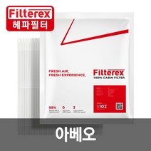 필터렉스 PM0.3 헤파 아베오 차량용 에어컨필터, 쉐보레:1개-아베오 2006~2016(S108), 선택완료