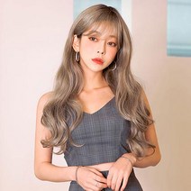 가발매니아 엘피펌 58cm 더썸위그 통가발 (하이소프트사), 베이지그레이(뿌염)