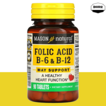 메이슨내추럴 임산부엽산 임신 준비 엽산 B6 & B12 400 mcg 90정