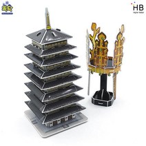 3D입체퍼즐 황룡사 구층목탑과 신라금관 [CK050], 단품, 단품