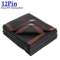 가든 가보제 농업용 비닐하우스 차광막 자외선 차단막 야외용 조립식 천막 3 6 12 핀 black hdpe anti-uv sun shade net 전망대 보호소 pergola, 협력사, 12핀 네트, 1mx4m